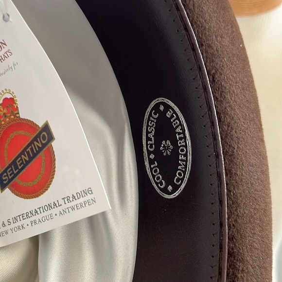 Genuine Velour hat by Selentino Maple size 7 3/8 (59) - Picture 4 of 10